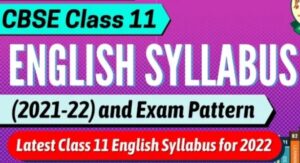 Latest syllabus class 11 English 