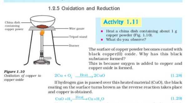 Chemical Reaction and Equations class 10 
